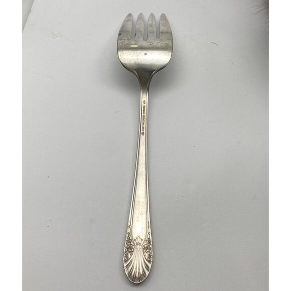 VTG Crown Radiance International Cold Meat Fork‎ Silver Plate Silverware 1939 - Picture 5 of 8